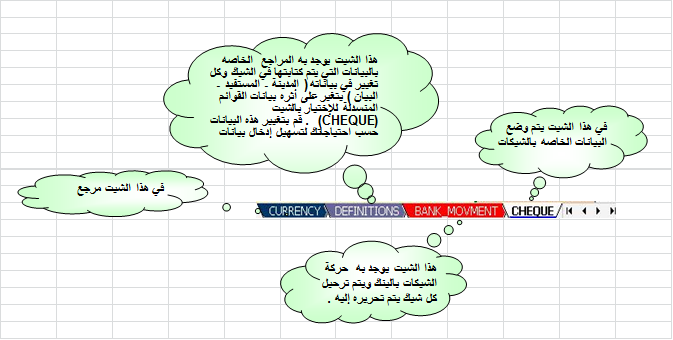 image-3 مكتبه المحاسب العربي | شيت طباعة الشيكات بعملات 7 دول عربية اضافة للدولار الامريكي