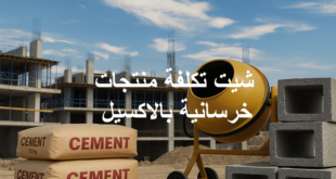 شيت تكلفة منتجات خرسانية بالاكسيل