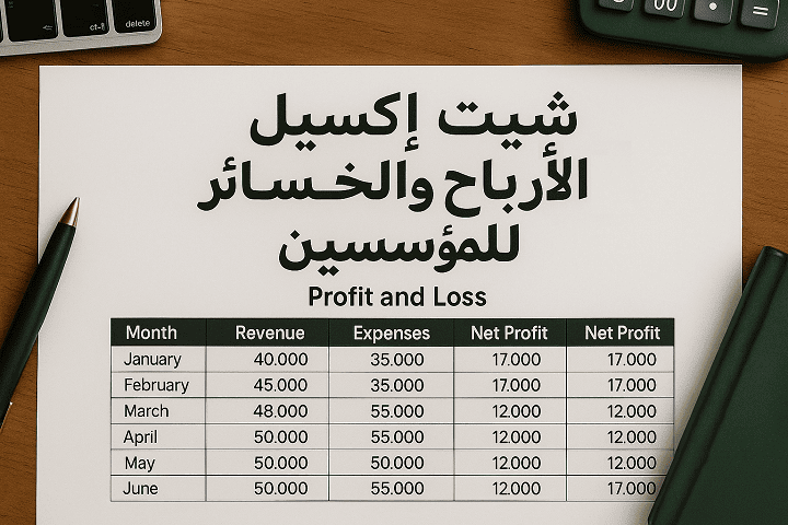 نموذج الأرباح والخسائر