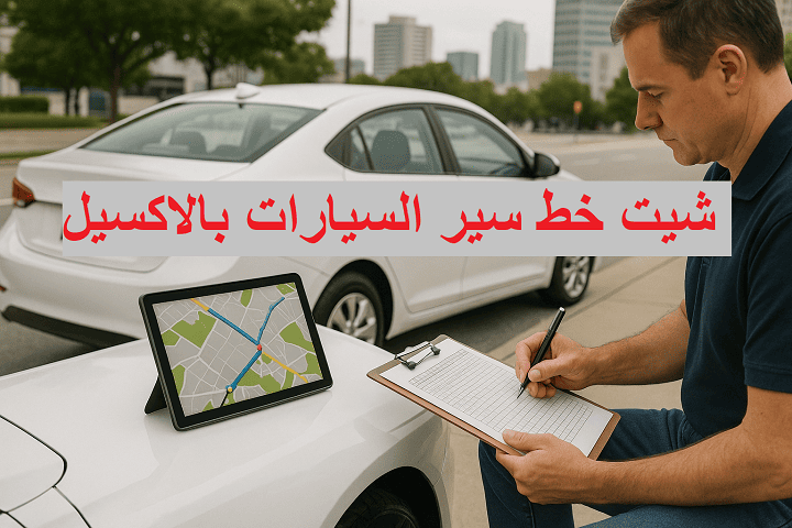 شيت خط سير السيارات بالاكسيل