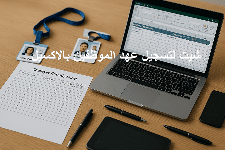 شيت لتسجيل عهد الموظفين بالاكسيل