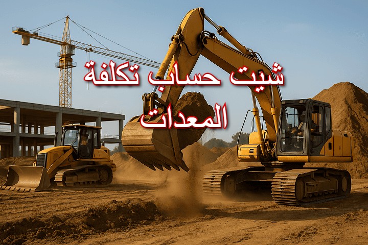 شيت حساب المعدات بالساعة والدقيقة بالاكسيل