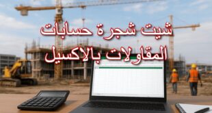 شيت شجرة حسابات المقاولات بالاكسيل