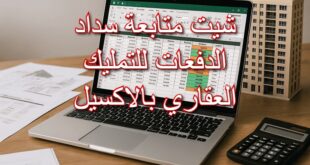 شيت متابعة سداد الدفعات للتمليك العقاري بالاكسيل