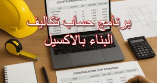 برنامج حساب تكاليف البناء بالاكسيل
