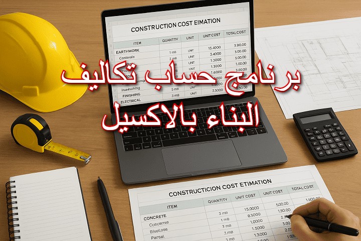 برنامج حساب تكاليف البناء بالاكسيل