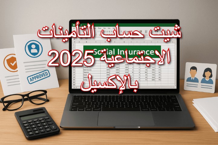 شيت حساب التأمينات الاجتماعية 2025 بالإكسيل
