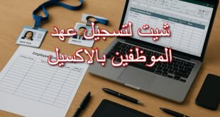 شيت لتسجيل عهد الموظفين بالاكسيل