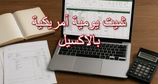 شيت يومية أمريكية بالاكسيل