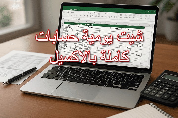 يومية حسابات كاملة بالاكسيل