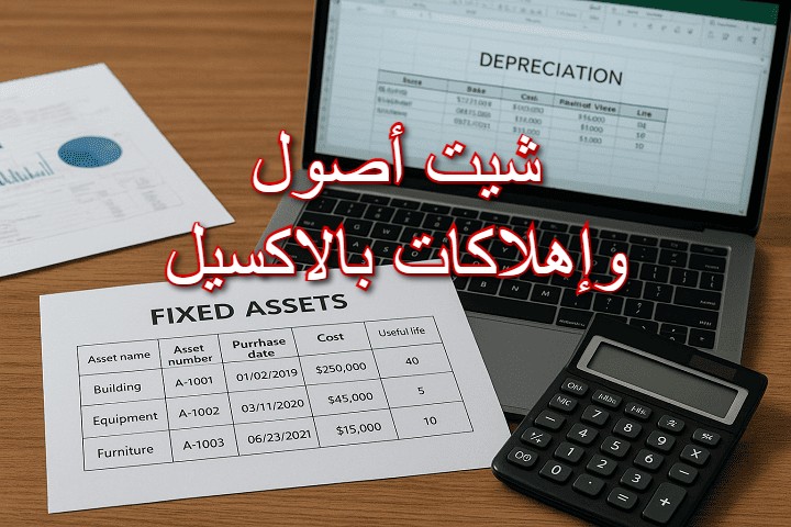 شيت أصول وإهلاكات بالاكسيل