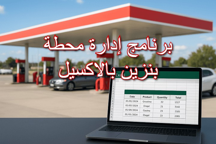 برنامج إدارة محطة بنزين بالاكسيل