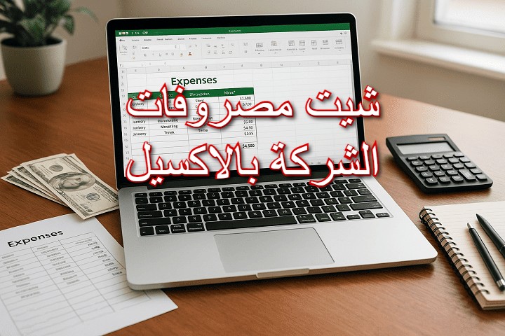 شيت حساب مصروفات الشركة بالاكسيل