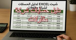 دليل حسابات شركة مقاولات