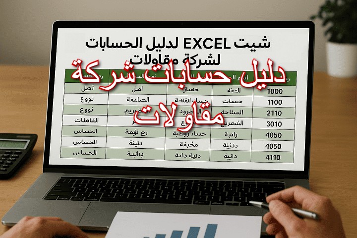 دليل حسابات شركة مقاولات