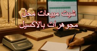 شيت مبيعات محل مجوهرات بالاكسيل