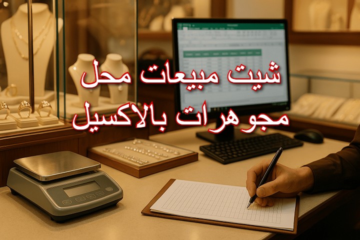 شيت مبيعات محل مجوهرات بالاكسيل