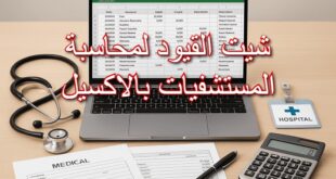 شيت القيود لمحاسبة المستشفيات بالاكسيل