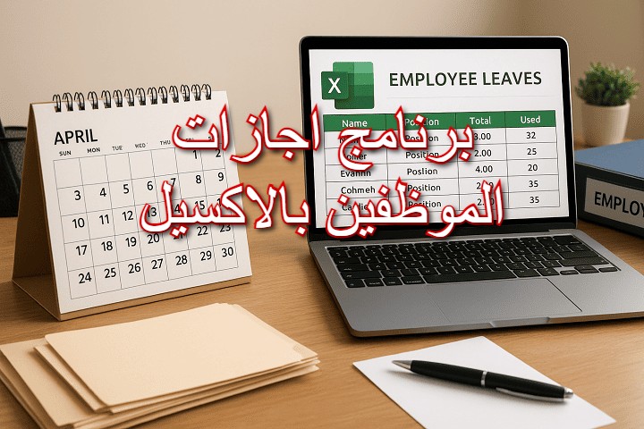 برنامج اجازات الموظفين بالاكسيل