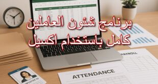 برنامج شئون العاملين كامل باستخدام اكسيل