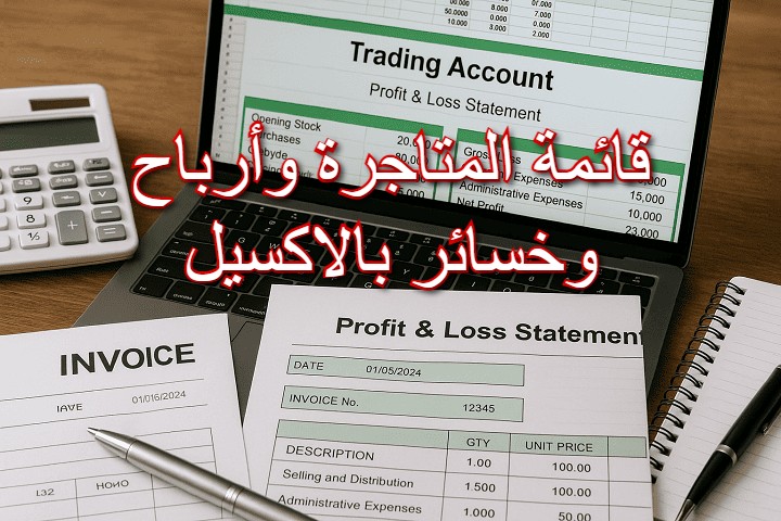 قائمة المتاجرة وأرباح وخسائر بالاكسيل